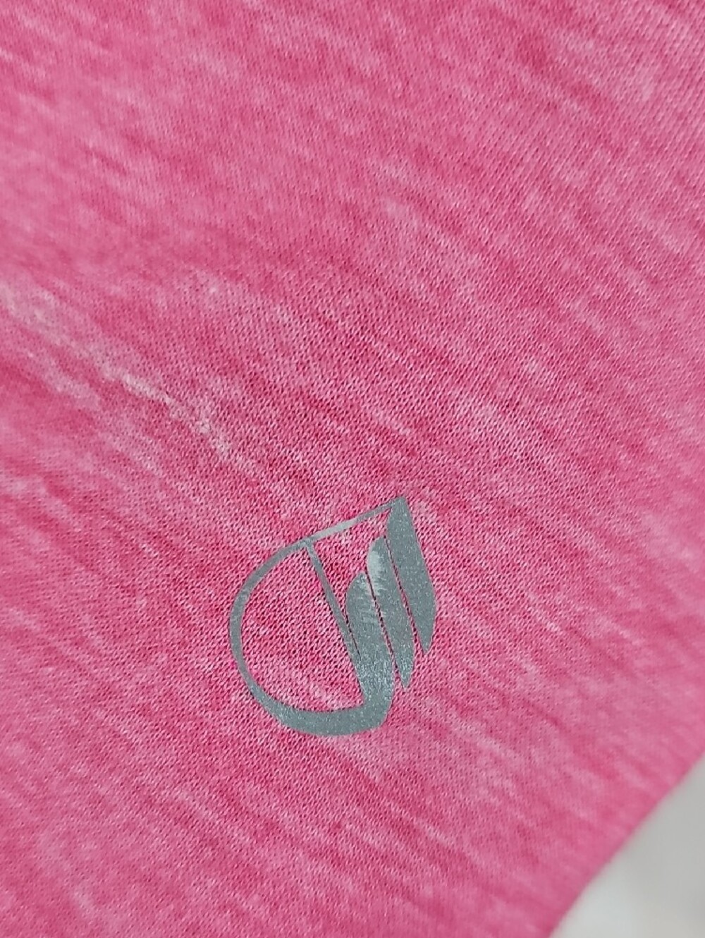 Pink Racerback Tank Top with Subtle Logo - Picture 2 of 3